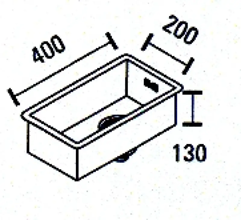 ABK Baronga small stainless steel sink 20x40 cm flush mount, undermount, and top mount BAR20FVI