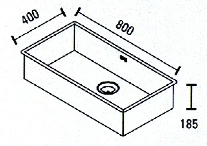 ABK Baronga extra large stainless steel sink 80x40 cm flush-mount, under-mount, and top-mount BAR80FVI