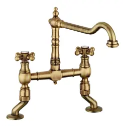 Old Fashion Two-holes with elows sink Stainles steel V1979RVSST