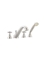 Cisal Arcana Ceramic 4-hole bath rim mount mixer 3/4" Bronze AC00026427