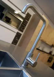 Lorreine Medway kitchen faucet completely stainless steel with swivel spout 1154021742