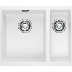 Franke Sirius 2 S2D 160 one and a half 1.5 plastic white sink 53.5x41cm undermount 125.0252.219