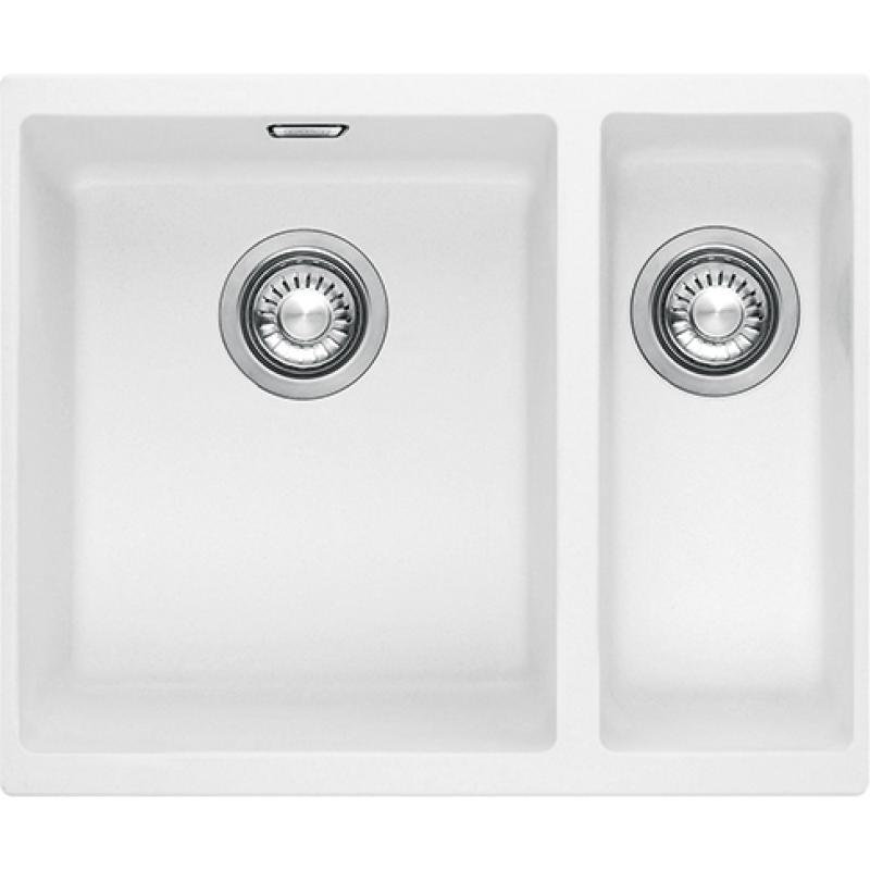 Franke Sirius 2 S2D 160 one and a half 1.5 plastic white sink 53.5x41cm undermount 125.0252.219