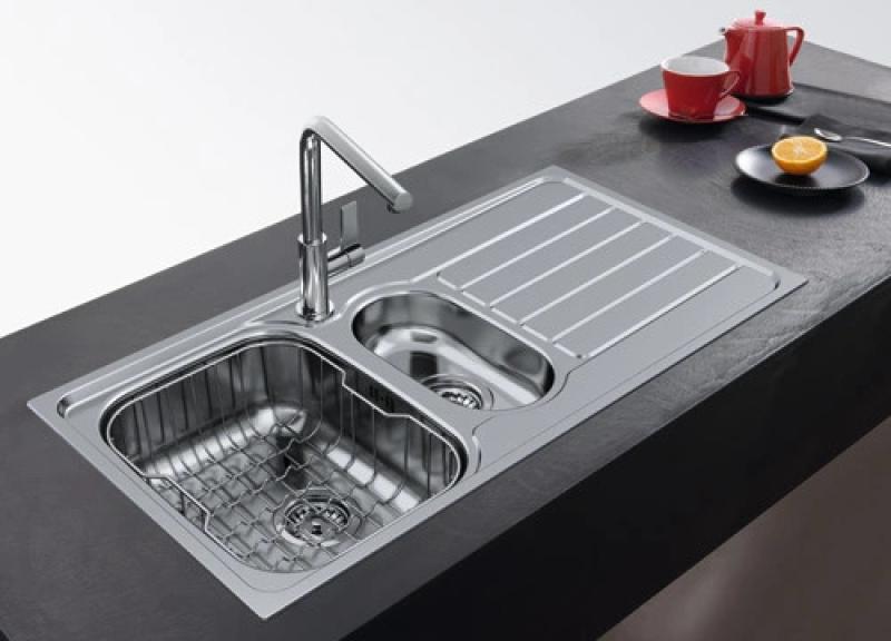 Franke Spark SKN 651 one and a half stainless steel kitchen sink inset with drainer reversible 101.0713.208
