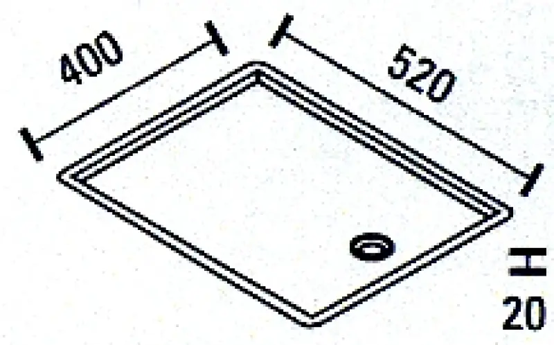 ABK Baronga dish drainer stainless steel 52x40cm flush mount BAR52FVI