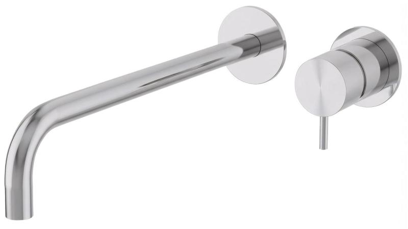 Waterevolution Flow built-in washbasin faucet chrome with spout 25cm T116B01-25