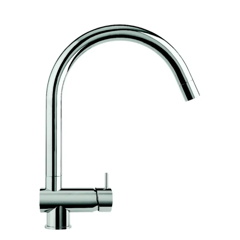 Waterevolution Flow Kitchen mixer with extractable shower and swivel spout White T155BR