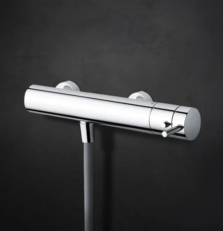 Waterevolution Flow thermostatic shower mixer with shower set, chrome T140T01