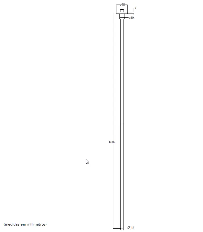 Waterevolution Flow washbasin ceiling mounted spout black T1678PR