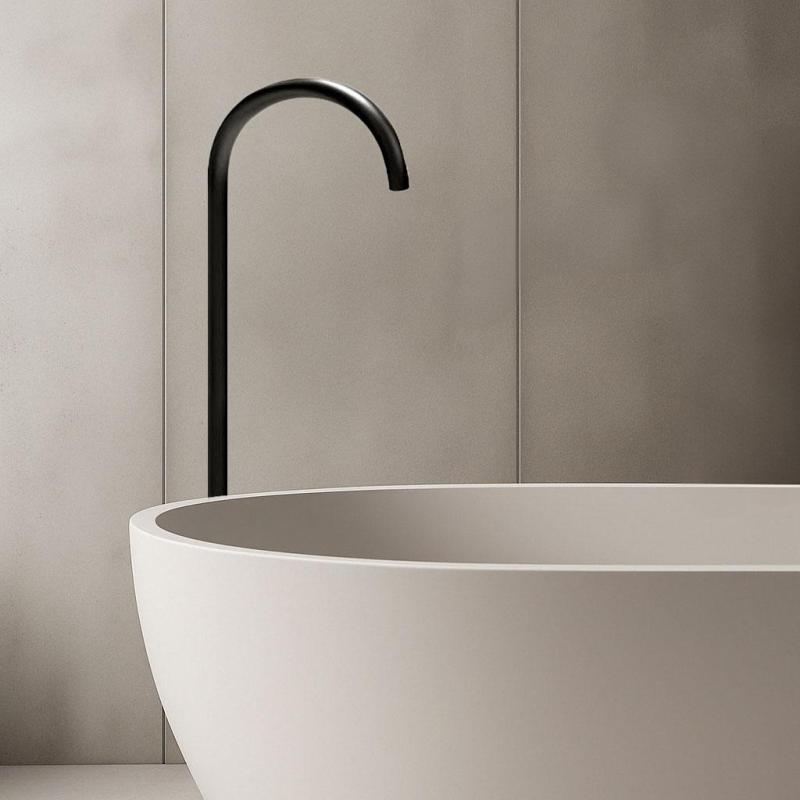 Waterevolution Flow Flor standing bathtub spout H Black T1672PR