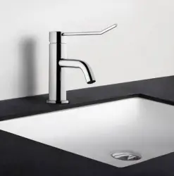 Waterevolution Flow Washbasin hospital mixer with automatic stop & go valve Chrome T11101