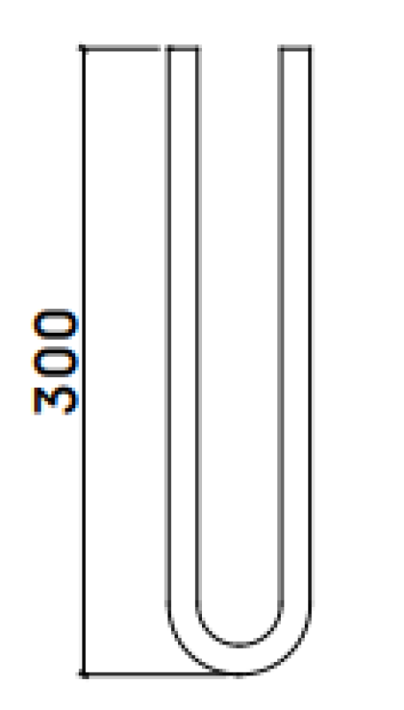 Waterevolution Flow perpendicular towel rail, black pA115PR