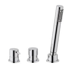 Waterevolution Flow Consealed bathtub mixer with 2 exits diverter without spout Chrome T138SB01