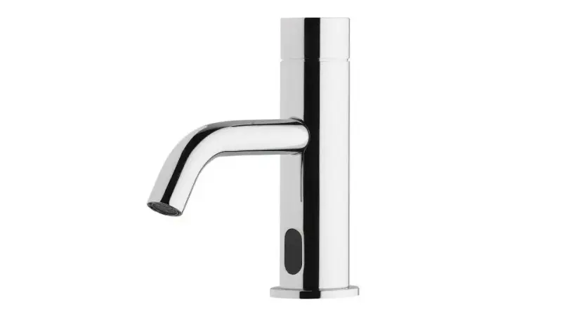 Waterevolution Flow Electronix washbasin tap with automatic stop & go valve black T110EEPR