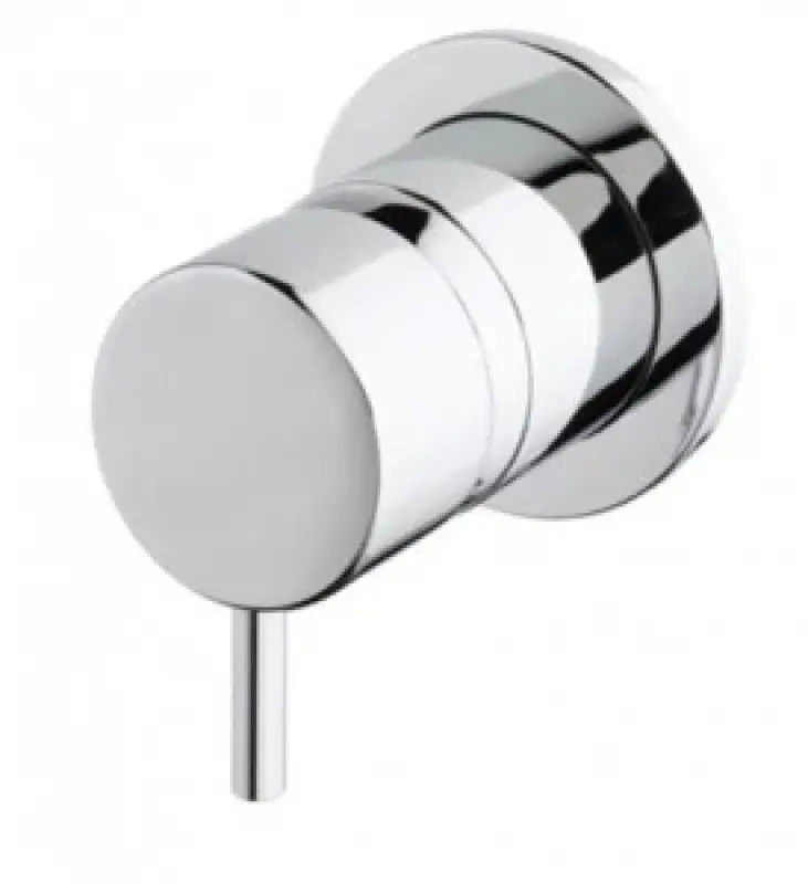 Waterevolution Flow Consealed 3 exits diverter round back plate Chrome T1483S01