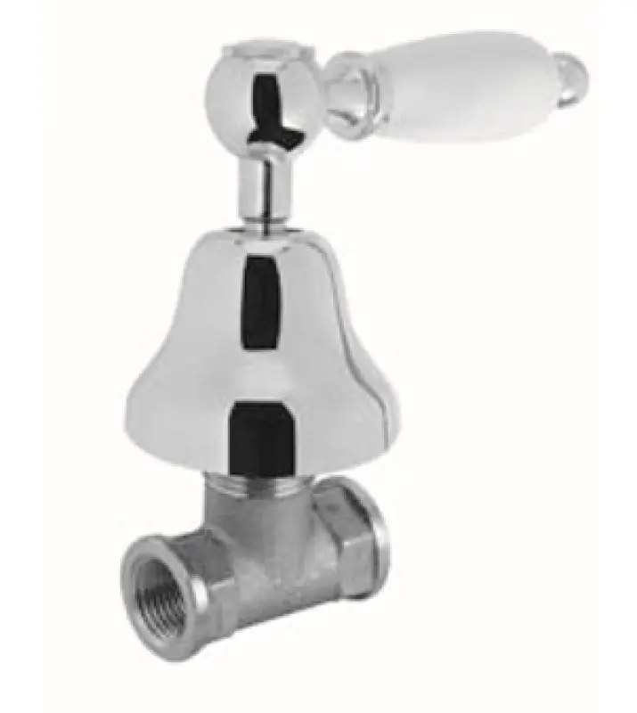 PB classic faucet recessed stop valve with white lever Bronze 1208854662