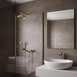 PB classic faucet shower set with star handles including hand shower Bronze 1208855282