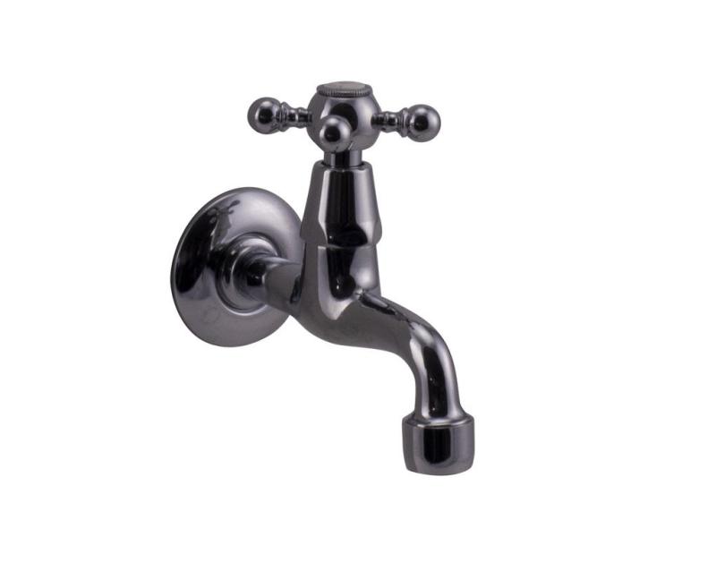 PB Classic wall fountain tap with star handle cold water chrome 1208855592