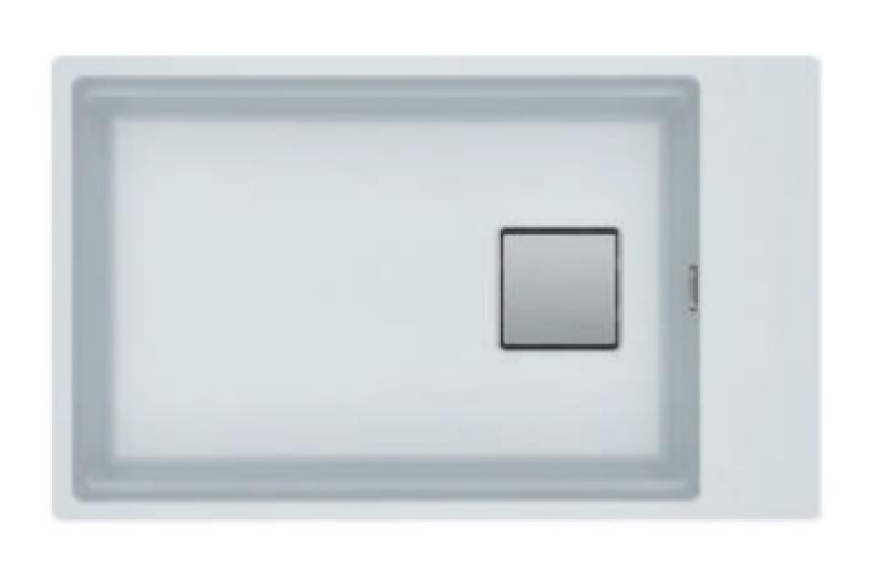 Franke Kubus KNG 110.62 kitchen sink 72x42 white granite undermount with faucet hole bench 125.0633.721