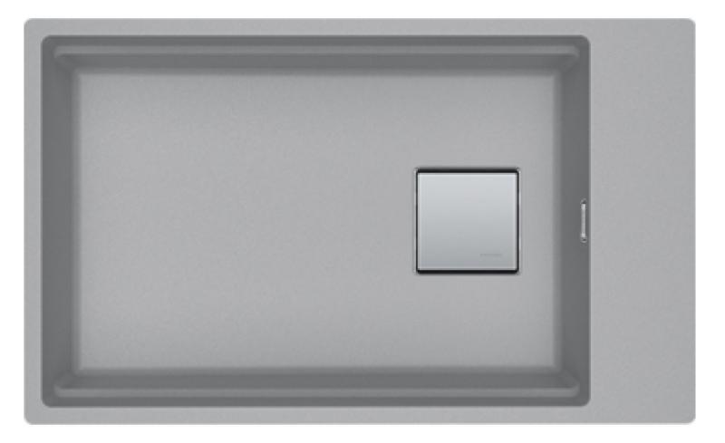 Franke Kubus KNG 110.62 kitchen sink 72x42 gray granite undermount with faucet hole bench 125.0633.723
