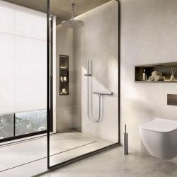 Waterevolution Flow Shower Thermostat with shower holder stainless steel T140TIE