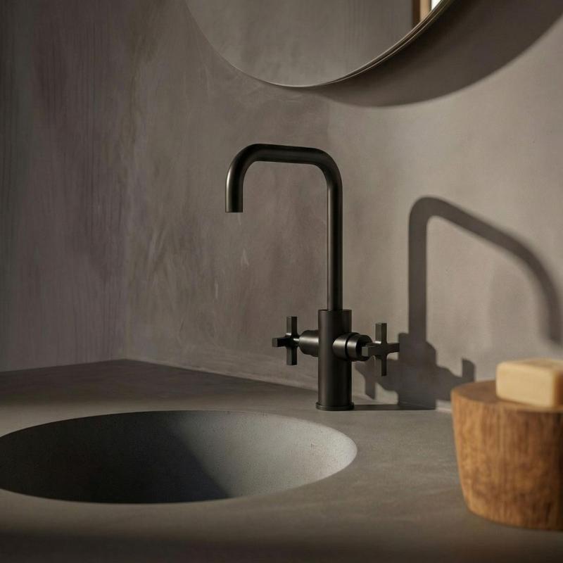 Waterevolution Cruz washbasin tap matt black TMIC2MHPR