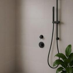 Waterevolution Flow Built-in Shower Thermostat with 1 diverter valve matt black 1208920978