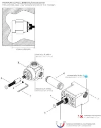 Waterevolution Flow Built-in Shower Thermostat with 1 shut-off valve chrome 1208920980