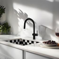Caressi Cato tile kitchen sink 40cm undermounted CATO4040 1208921378