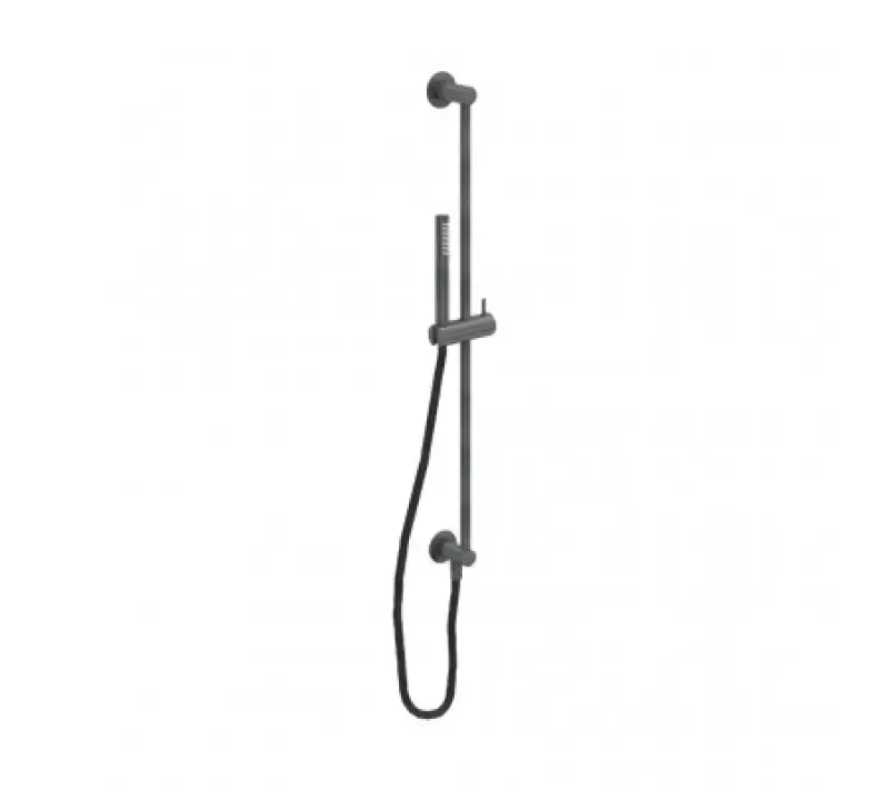 Waterevolution Flow slide bar set with hand shower 800mm Gun Metal T1661GME