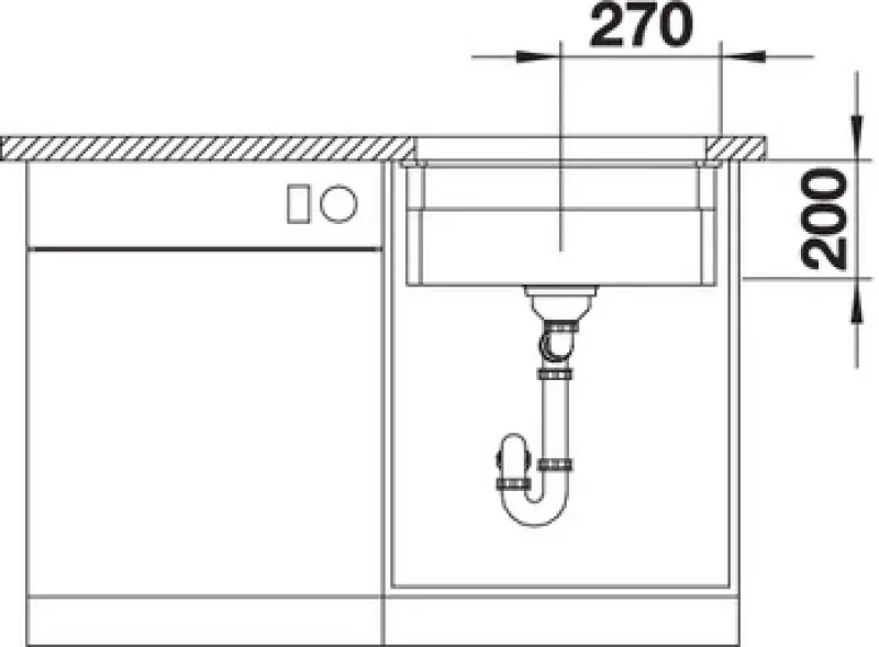 Blanco Etagon 500-U undermount sink basalt 525154