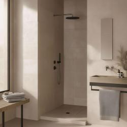 Waterevolution Flow built-in shower thermostat with 1 diverter valve, gun metal 1208948849