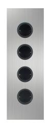 Indux Corner Energy column with 4 sockets, grounded, stainless steel 1208953218