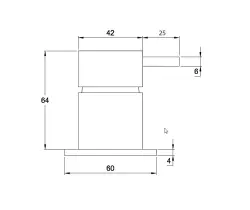 Waterevolution Flow Built-in Mixer Tap PVD Brushed Copper 1208953242