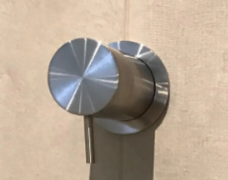 Waterevolution Flow concealed 2 exits diverter pvd brushed copper with round rosette T1482RCPE