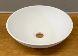 Solid S small washbasin, Solid Surface, round, 30 x 30 x 11 cm, matte white, 1208953273