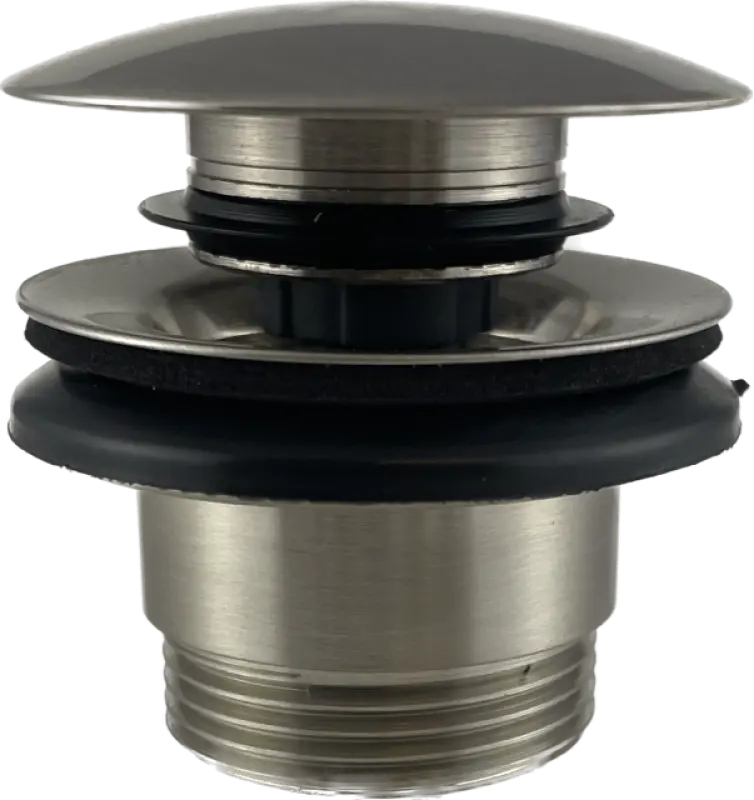 PB Unix sink plug 1 1/4 lockable push up click clack stainless steel 1208953285