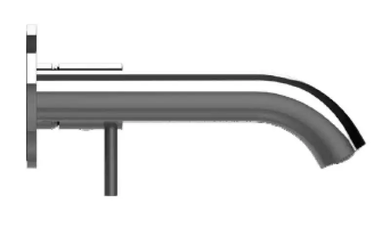 SB Round recessed basin mixer tap in satin brass PVD 102mm