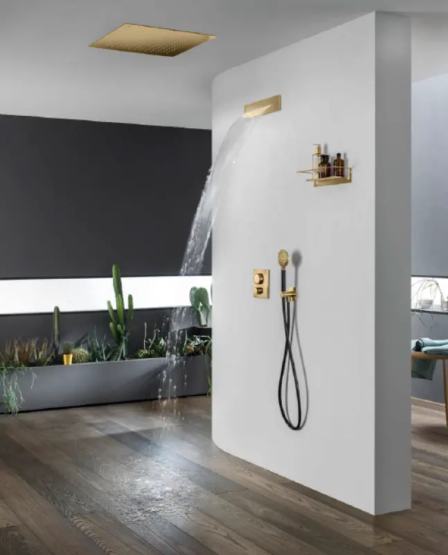 SB Waterfall bath spout built-in PVD gold 1208953545