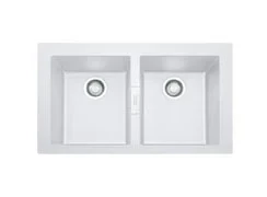Franke Sirius 2 S2D 620 plastic double sink white build-up 143.0634.553