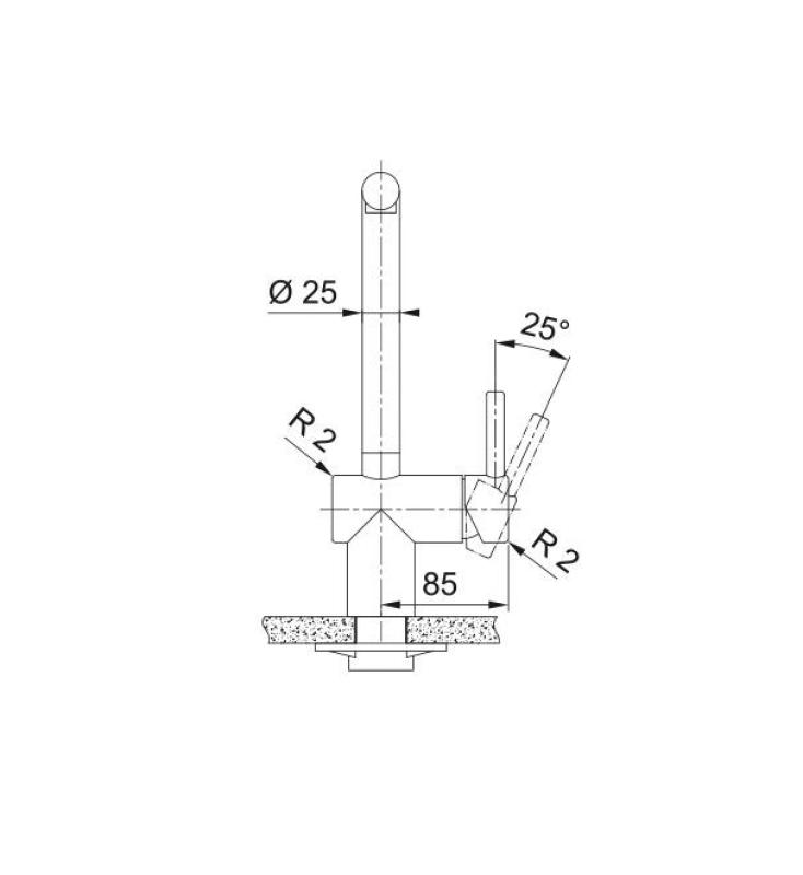 Franke copper Kitchen tap Atlas Neo with extendable spout pvd copper 115.0628.208