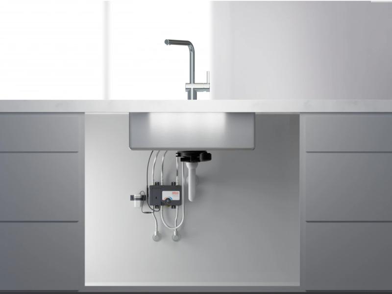 Franke solid stainless steel sensor Kitchen tap Atlas Neo swivel spout stainless steel 115.0625.489