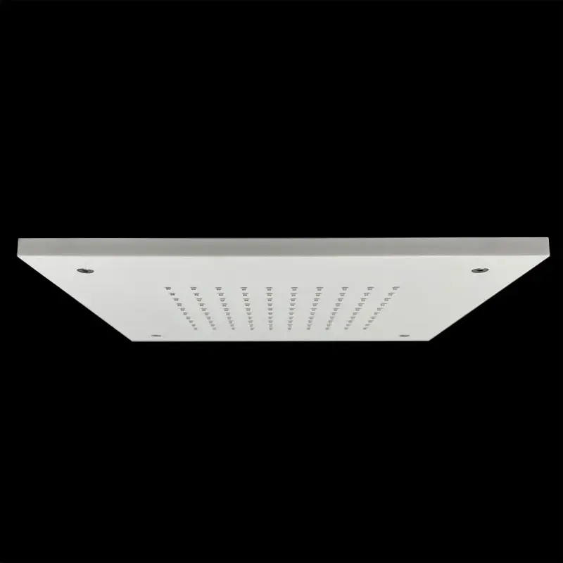 SB Rubinetterie matte white corian solid surface built-in square rain shower ceiling showerhead 30cm 1208954082