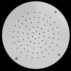 SB Rubinetterie matte white corian solid surface built-in round rain shower ceiling shower head 25 cm 1208954085