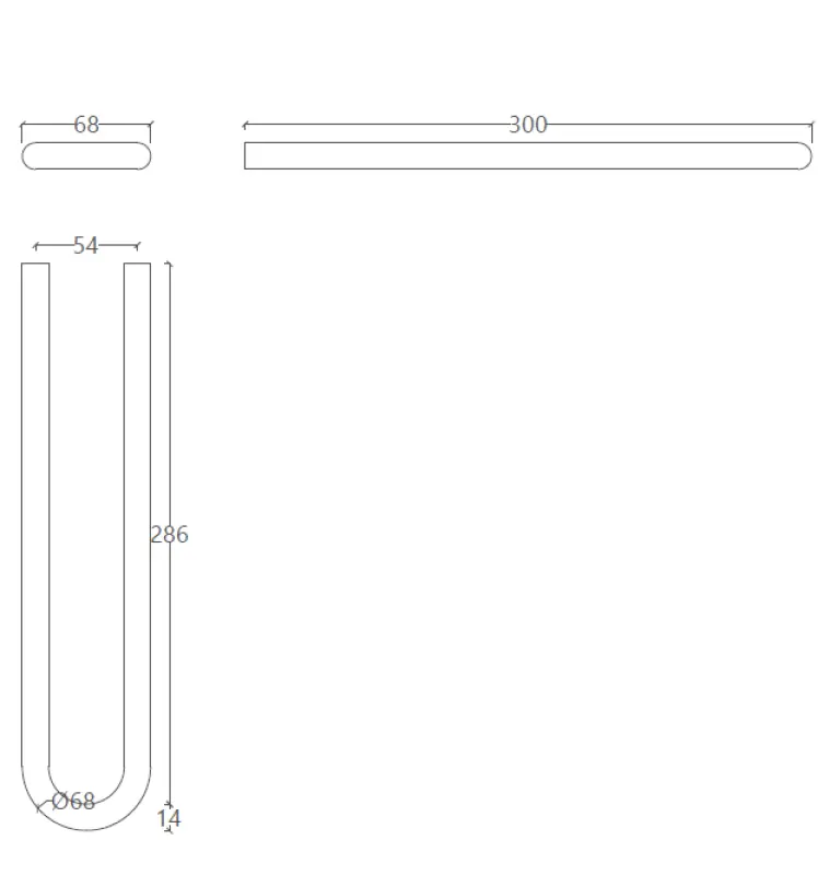 Waterevolution Flow towel holder PVD Gun Metal A115GME