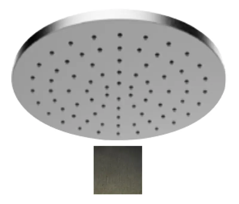 SB Round 316 rain shower head 25cm PVD gun metal 1208955349