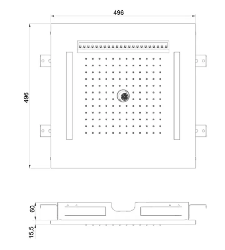 SB Wire-Twist Built-in Rain Shower with Chromotherapy Lighting PVD Gold 1208955381