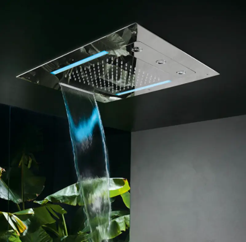 SB Spin Temptation Chromotherapy Built-in Rain Shower PVD Copper 1208955418