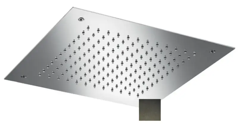 SB Square Chromotherapy Rain Shower Built-in PVD Gun Metal 1208955466