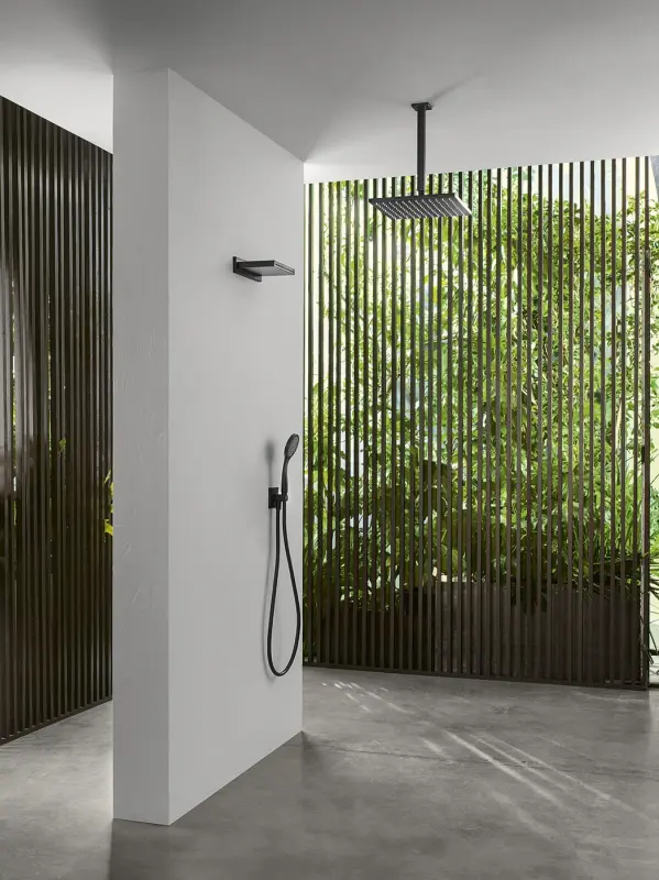 SB Rubinetterie Eco Air water-saving square rain shower Chrome 25x25cm 1208955530